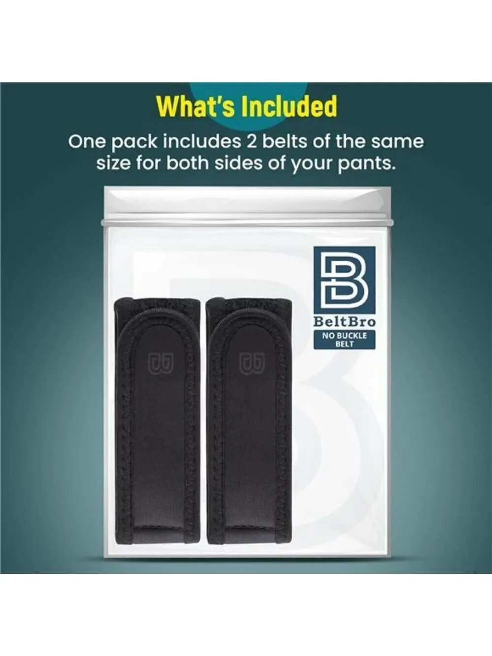 BeltBro Pro No Buckle Belt Men Women Elastic Invisible Adjustable TSA Safe